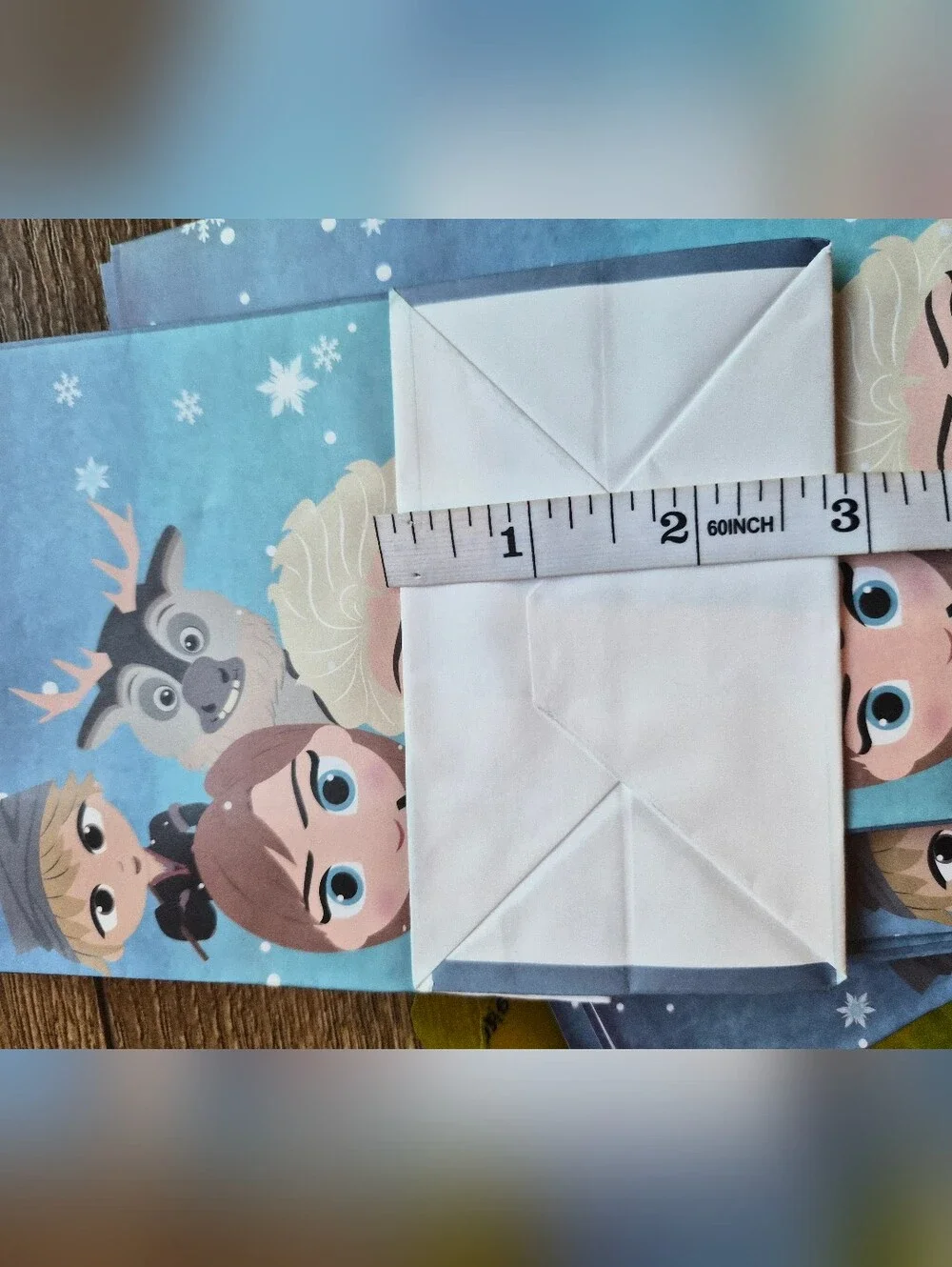 NEW! Frozen-Themed Blue Party Favor Bags with Sticker Sheets